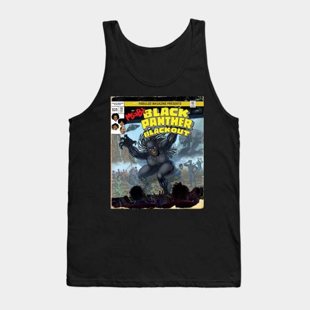 MSAB! BlackPanther Blackout distressed poster image Tank Top by LeighWalls